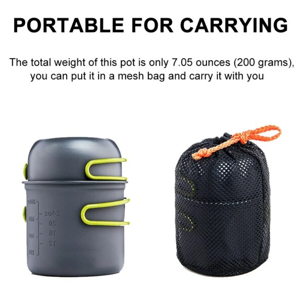 Cooking Set, Ultralight Eco-Friendly Camping Cooking Set - Image 3