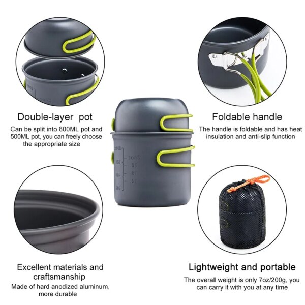 Cooking Set, Ultralight Eco-Friendly Camping Cooking Set - Image 2