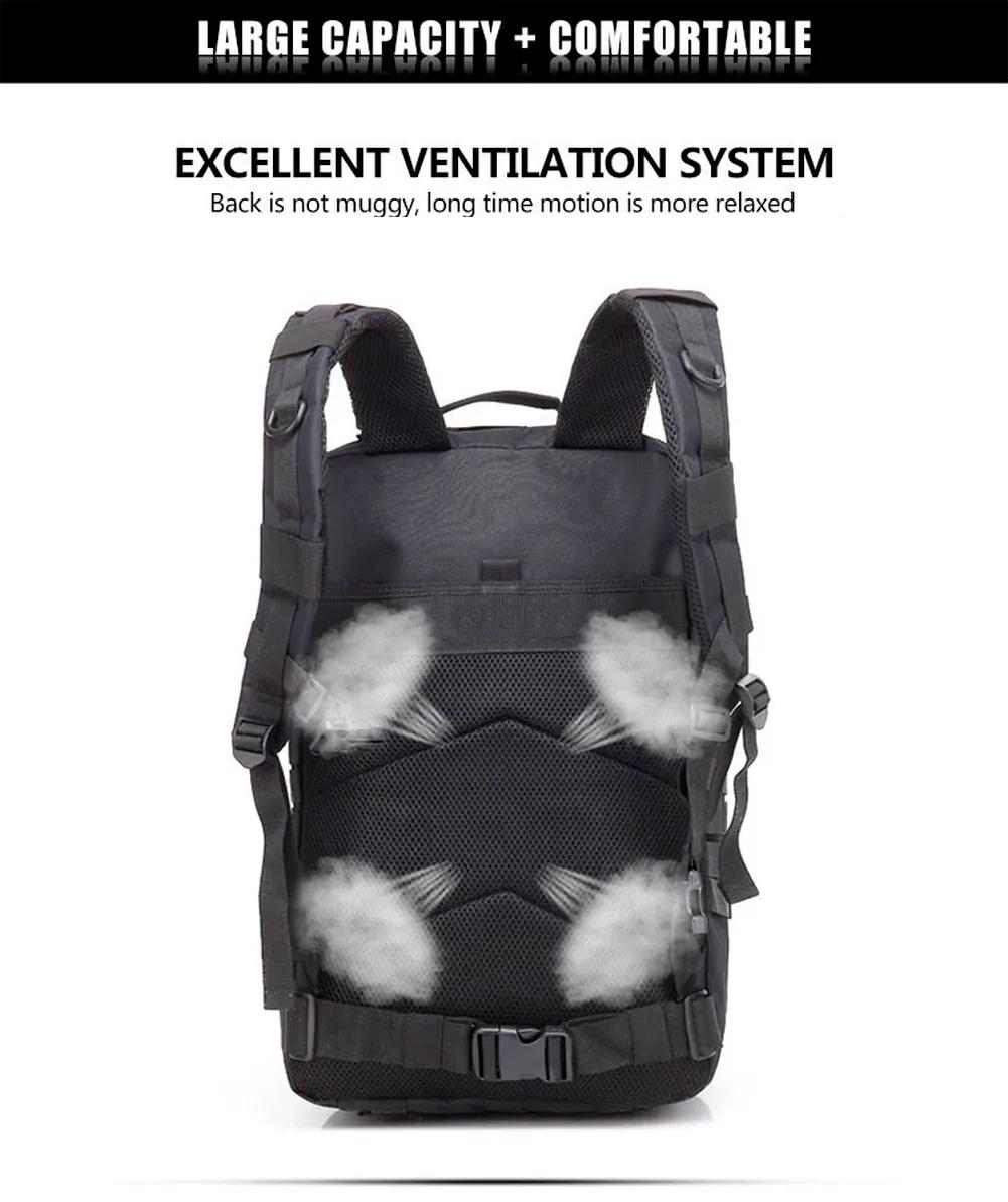 30L;/50L Large Capacity Men Army Military Tactical Backpack 3P Softback Outdoor Waterproof Bag Hiking Camping Hunting Bags
