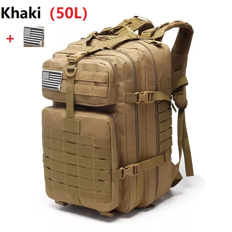 30L;/50L Large Capacity Men Army Military Tactical Backpack 3P Softback Outdoor Waterproof Bag Hiking Camping Hunting Bags