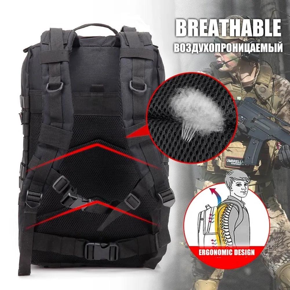 30L;/50L Large Capacity Men Army Military Tactical Backpack 3P Softback Outdoor Waterproof Bag Hiking Camping Hunting Bags