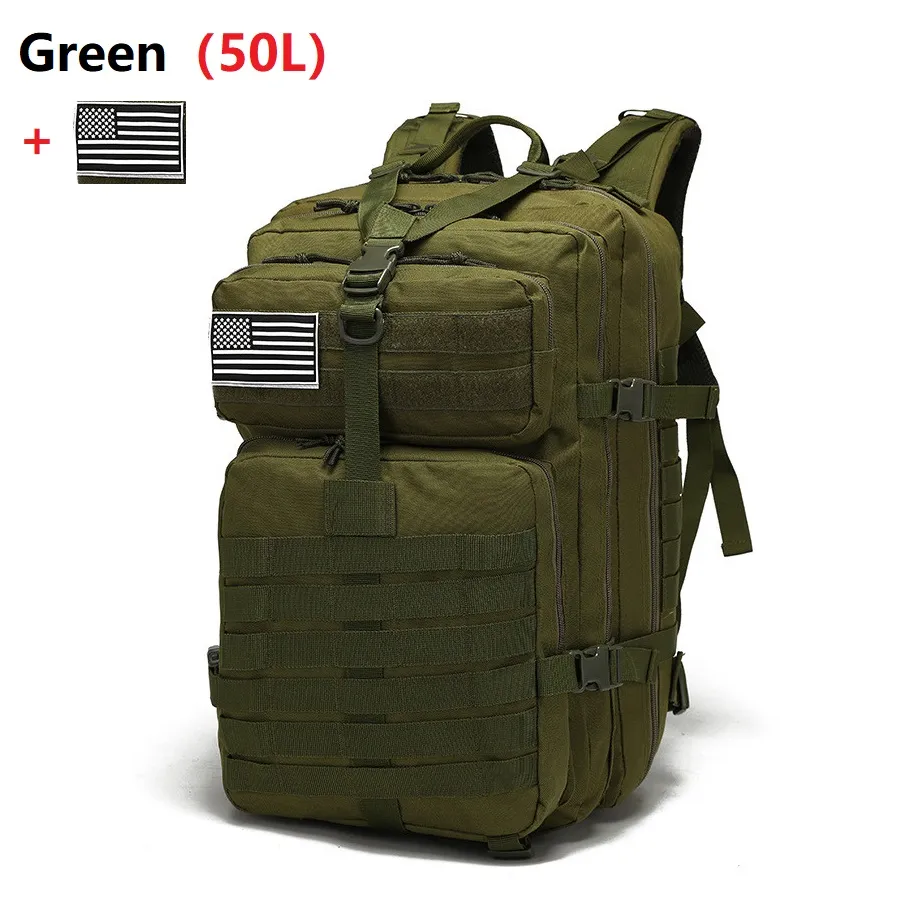 30L;/50L Large Capacity Men Army Military Tactical Backpack 3P Softback Outdoor Waterproof Bag Hiking Camping Hunting Bags