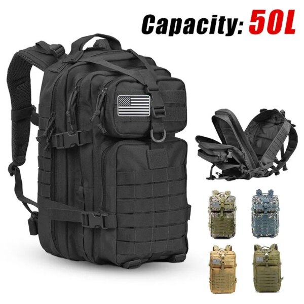 Tactical Military Backpack, 30L/50L Large