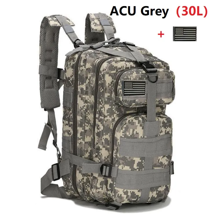 30L;/50L Large Capacity Men Army Military Tactical Backpack 3P Softback Outdoor Waterproof Bag Hiking Camping Hunting Bags