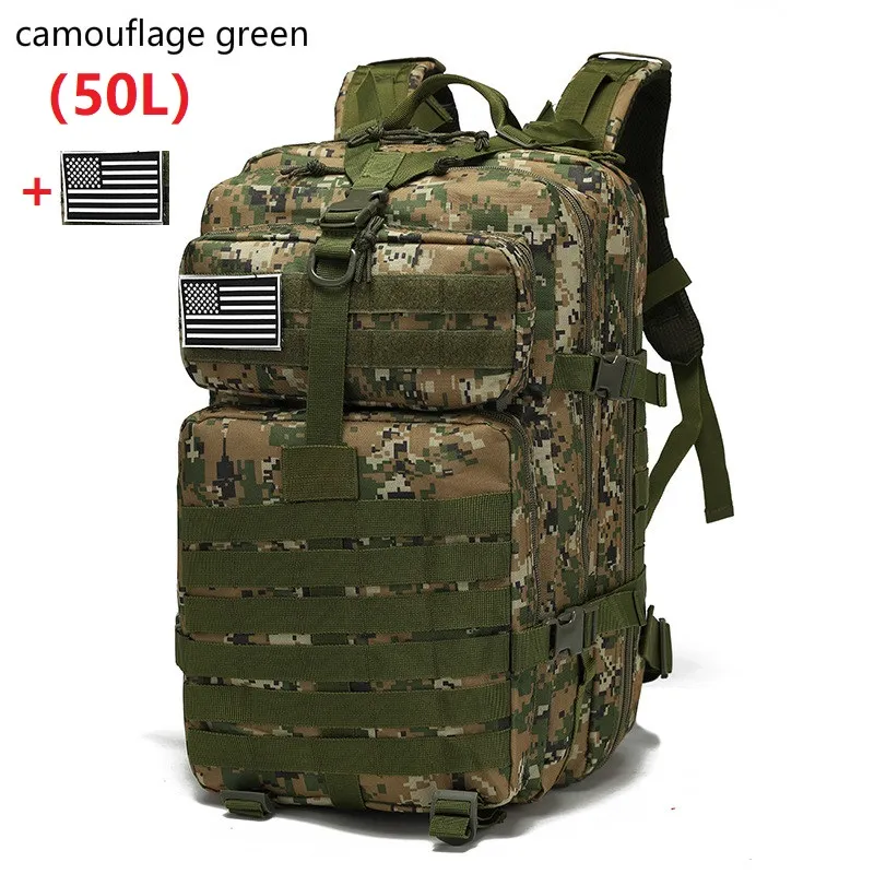 30L;/50L Large Capacity Men Army Military Tactical Backpack 3P Softback Outdoor Waterproof Bag Hiking Camping Hunting Bags