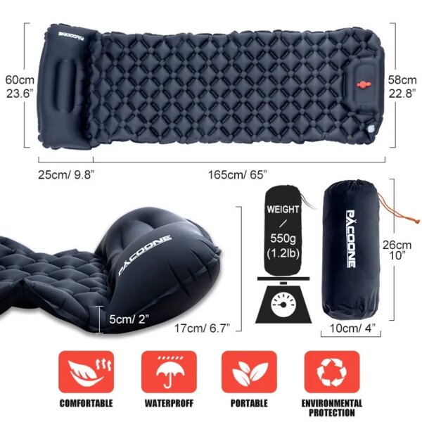 Outdoor Camping Inflatable Mattress - Image 2