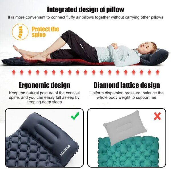 Outdoor Camping Inflatable Mattress - Image 4
