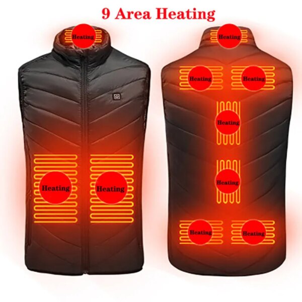 Heated Winter Vest Unisex - Thermal Winter Jacket Men / Women - Image 3