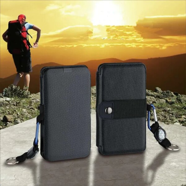 Portable Solar Panel Foldable 5V 2.1A USB - Image 2